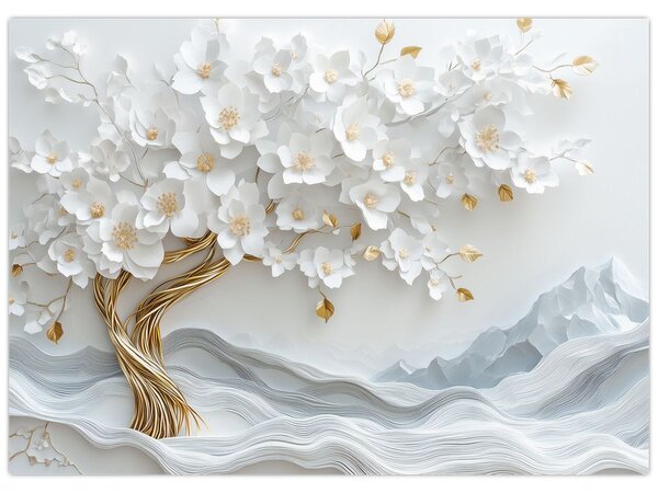 Obraz - 3D elegantní strom života (70x50 cm)