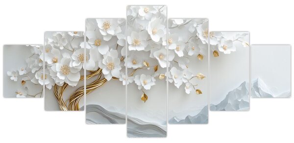 Obraz - 3D elegantní strom života (210x100 cm)