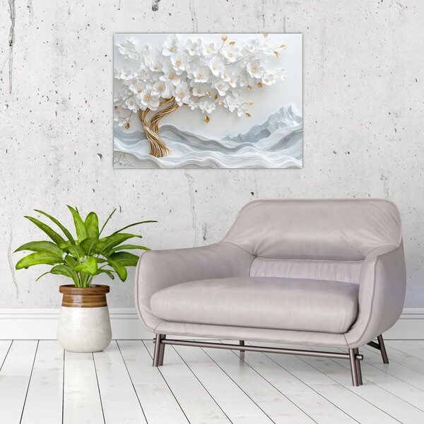 Obraz - 3D elegantní strom života (70x50 cm)