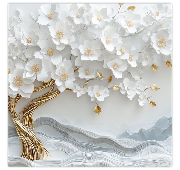 Obraz - 3D elegantní strom života (30x30 cm)