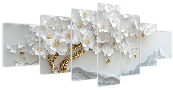 Obraz - 3D elegantní strom života (210x100 cm)
