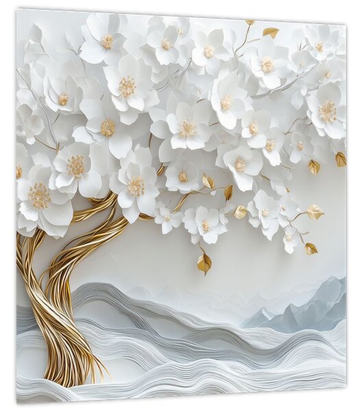Obraz - 3D elegantní strom života (30x30 cm)
