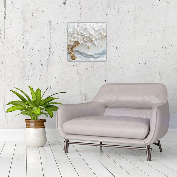 Obraz - 3D elegantní strom života (30x30 cm)