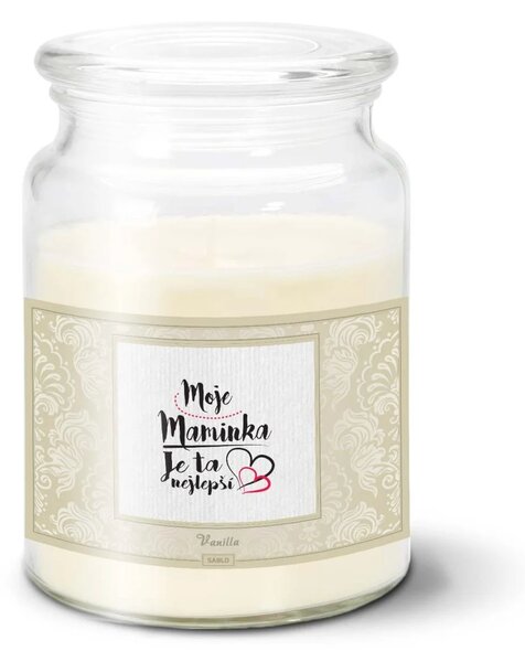 Sablio Svíčka Moje maminka je ta nejlepší - 500 g