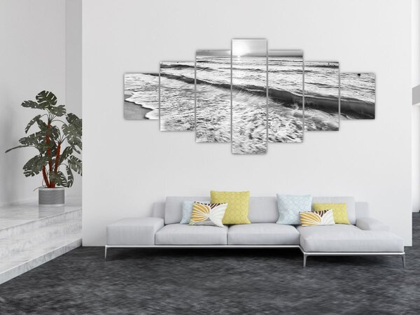 Obraz - Západ slunce u moře (210x100 cm)