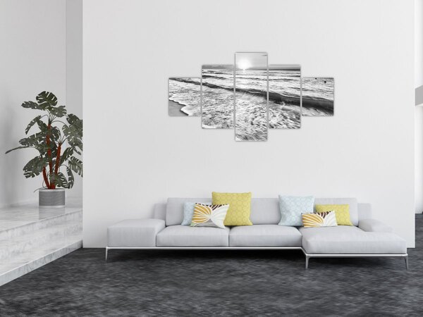 Obraz - Západ slunce u moře (125x70 cm)