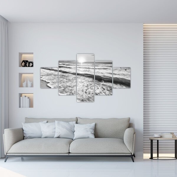 Obraz - Západ slunce u moře (125x70 cm)