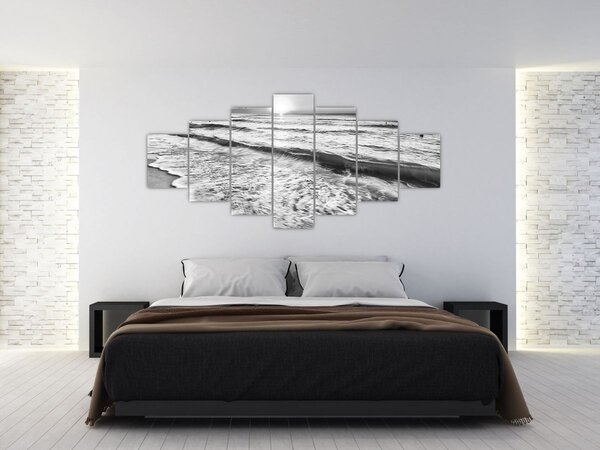 Obraz - Západ slunce u moře (210x100 cm)