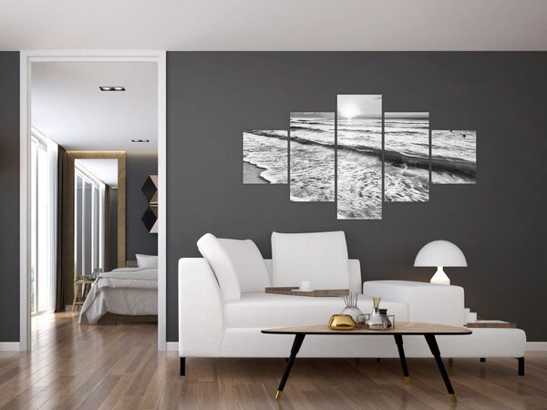 Obraz - Západ slunce u moře (125x70 cm)