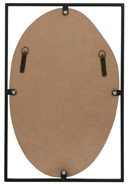 Zrcadlo NIBELLE 40 cm 60 cm Kov Černá