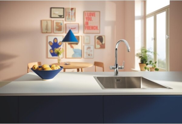 GROHE 30592000 - Dřezová baterie BLUE PURE StartCurve 411 mm lesklý chrom