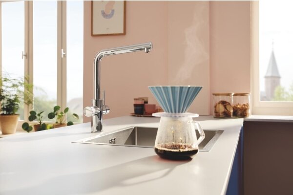 GROHE 30600000 - Dřezová baterie BLUE PURE L-výpusť lesklý chrom