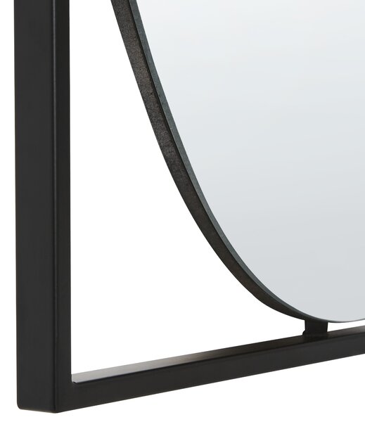 Zrcadlo NIBELLE 40 cm 60 cm Kov Černá