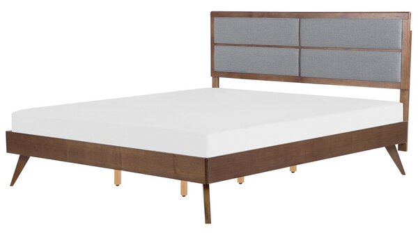 Manželská postel 180 cm POSE (s roštem) (tmavé dřevo). 1007425