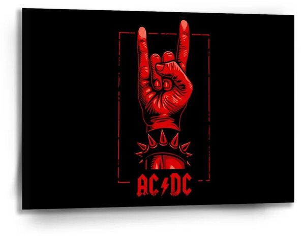 Sablio Obraz ACDC Červená ruka - 90x60 cm