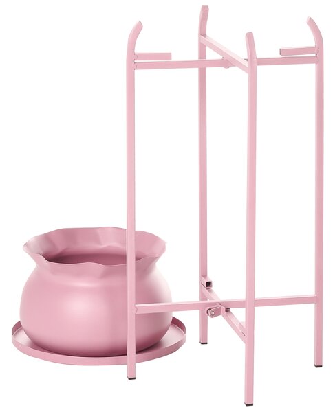 Stojan na květiny MOKUREN 25 cm Kov Růžová