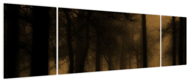 Obraz - Temný les (170x50 cm)