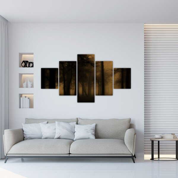Obraz - Temný les (125x70 cm)