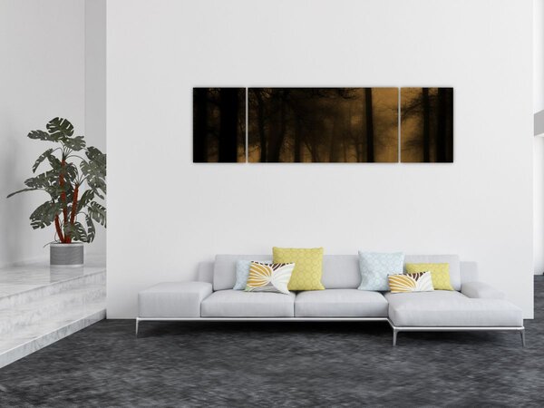 Obraz - Temný les (170x50 cm)