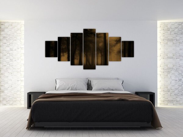 Obraz - Temný les (210x100 cm)