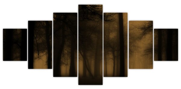 Obraz - Temný les (210x100 cm)