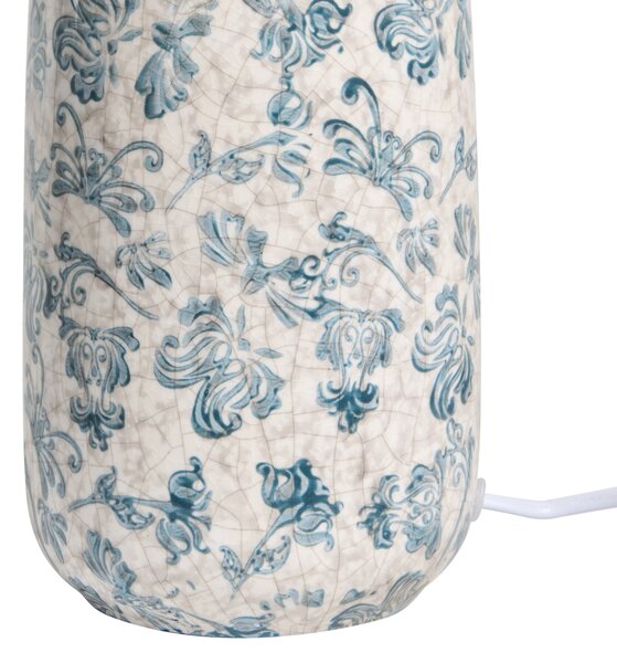 Stolní lampa LEMPA Keramika Bílá/Modrá