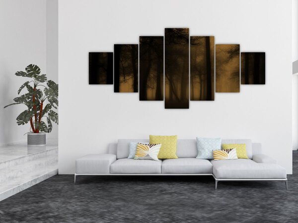 Obraz - Temný les (210x100 cm)