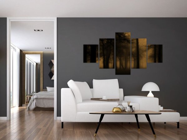 Obraz - Temný les (125x70 cm)