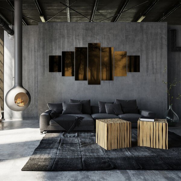 Obraz - Temný les (210x100 cm)
