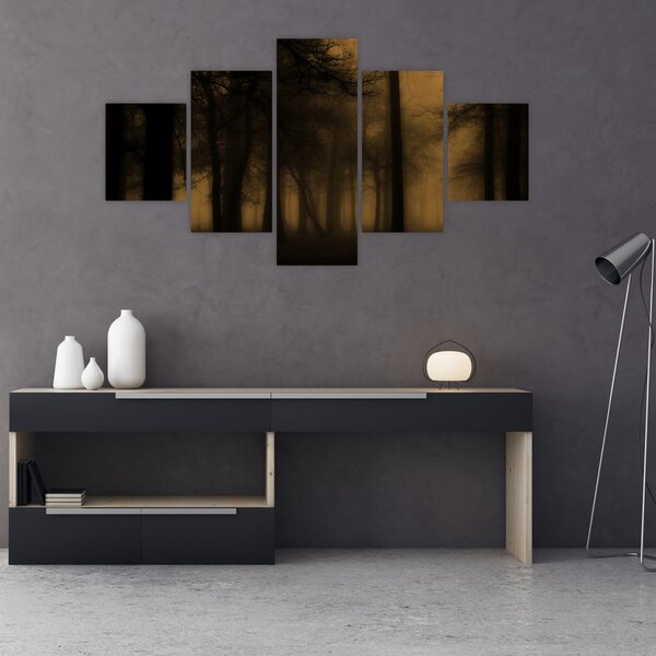 Obraz - Temný les (125x70 cm)