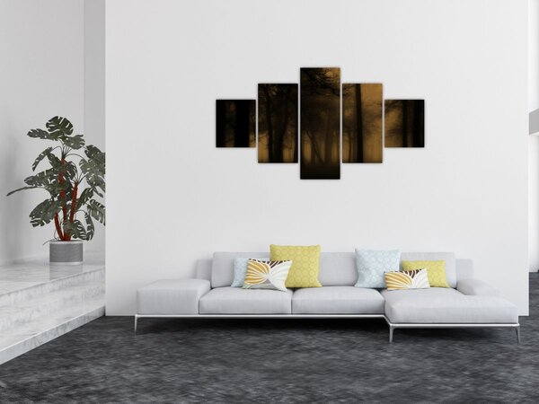 Obraz - Temný les (125x70 cm)