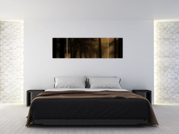 Obraz - Temný les (170x50 cm)