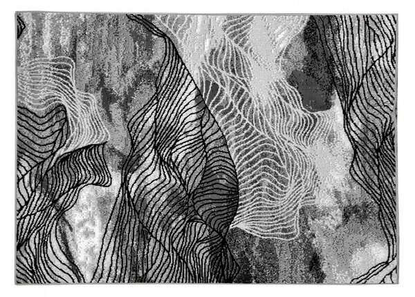 Moderní kusový koberec 140x190 cm LUKEN - šedý