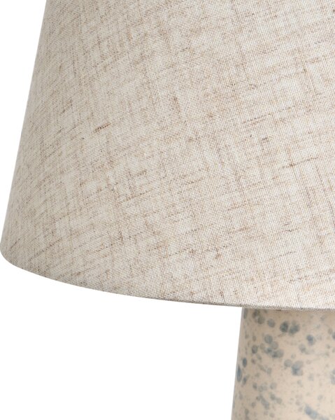 Stolní lampa HUMUYA Keramika Světle béžová