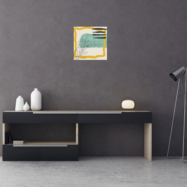 Obraz - Abstraktní listy N⁰2 (30x30 cm)