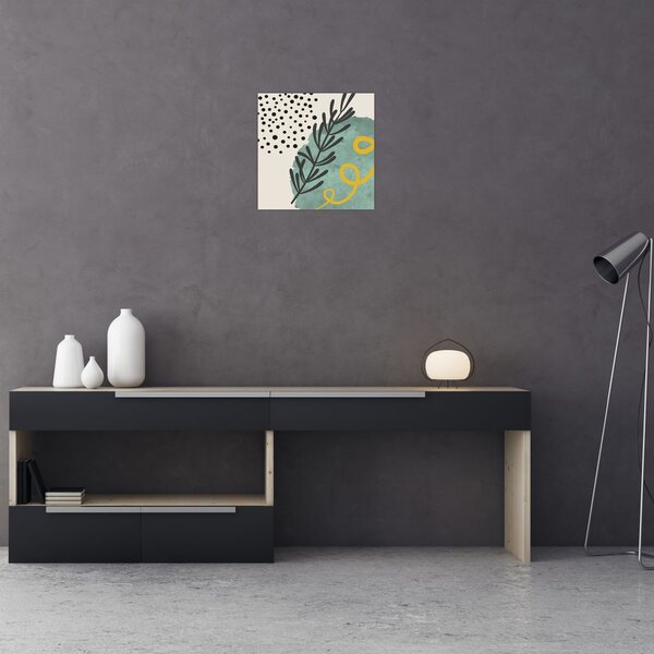 Obraz - Abstraktní listy N⁰1 (30x30 cm)