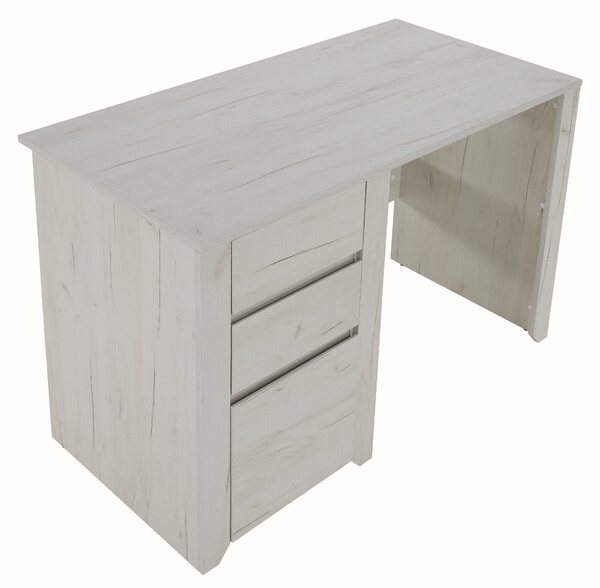 KONDELA PC stůl typ 80, bílá craft, ANGEL