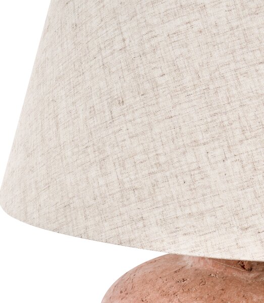 Stolní lampa BARTON Keramika Hnědá