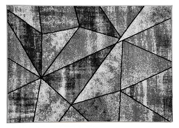 Geometrický kusový koberec 120x170 cm LUKEN - šedý