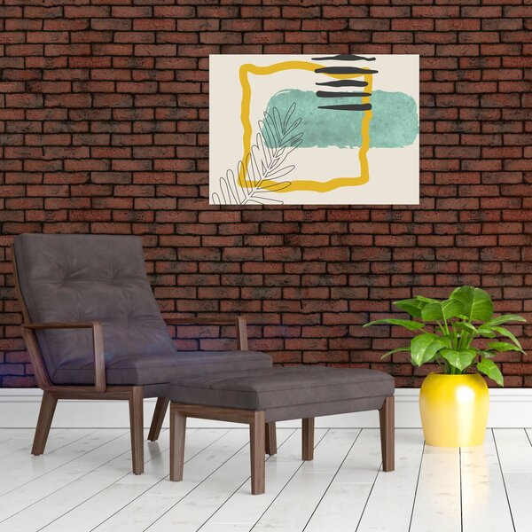 Obraz - Abstraktní listy N⁰2 (70x50 cm)