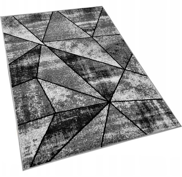 Geometrický kusový koberec 120x170 cm LUKEN - šedý