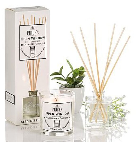 Price’s FRESH AIR vonná svíčka ve skle Otevřené okno - hoření 45h