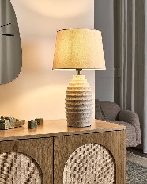 Stolní lampa BILLY Keramika Krémově bílá