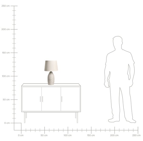Stolní lampa BILLY Keramika Krémově bílá