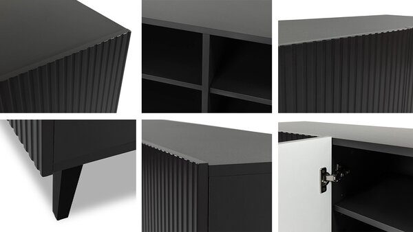 Designová kombinovaná komoda HAER 1 - antracitová