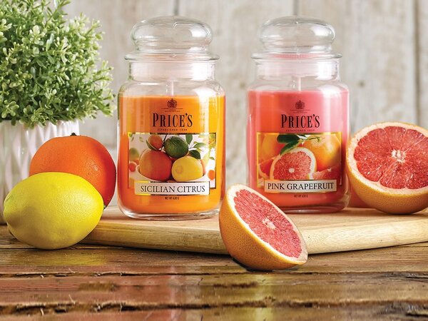 Price’s PRICE´S MIDI svíčka ve skle Růžový grapefruit - hoření 90h