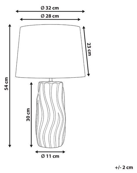Stolní lampa PATUCA Keramika Bílá