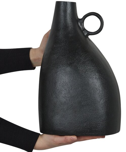 Dekorativní váza NARBADA Kov 36 cm Černá