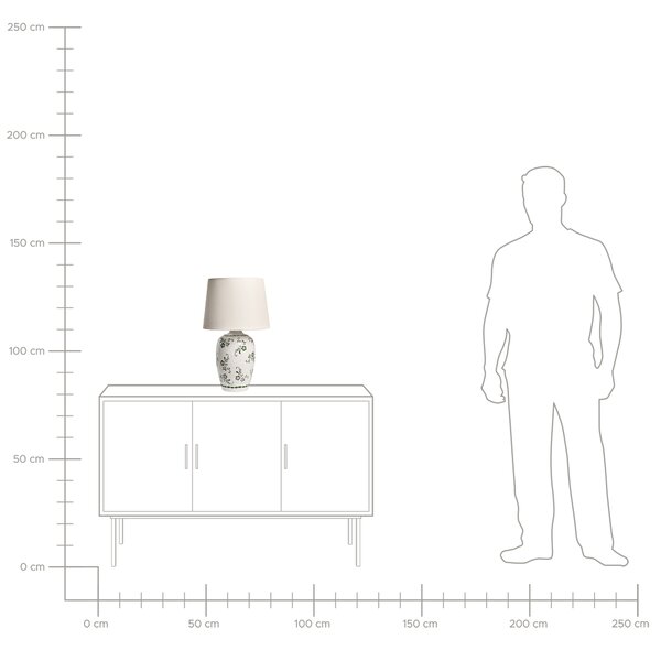 Stolní lampa JINNY Keramika Bílá