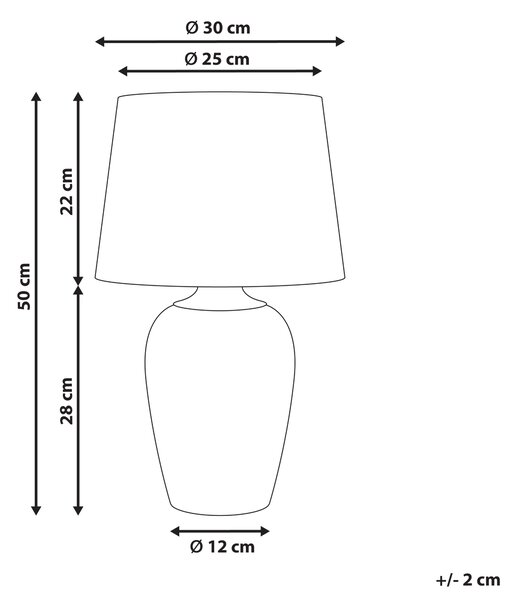 Stolní lampa JINNY Keramika Bílá